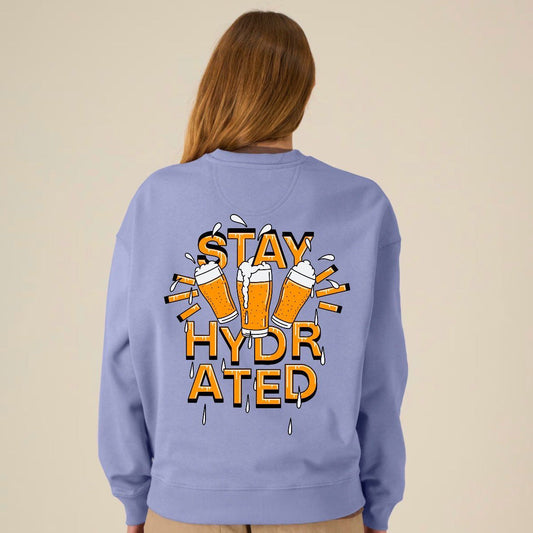 SinghBräu Sweatshirt "stay hydrated" violet