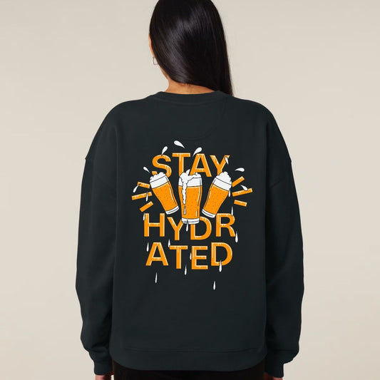 SinghBräu Sweatshirt "stay hydrated" black