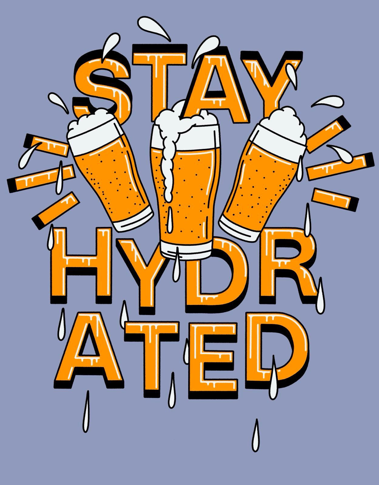 SinghBräu Sweatshirt "stay hydrated" violet